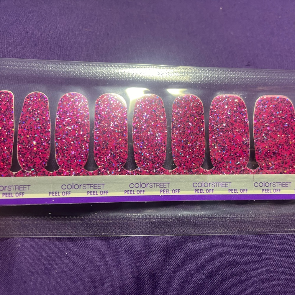 Three individual Color Street sets Clear as Day and Fiji Fuschia